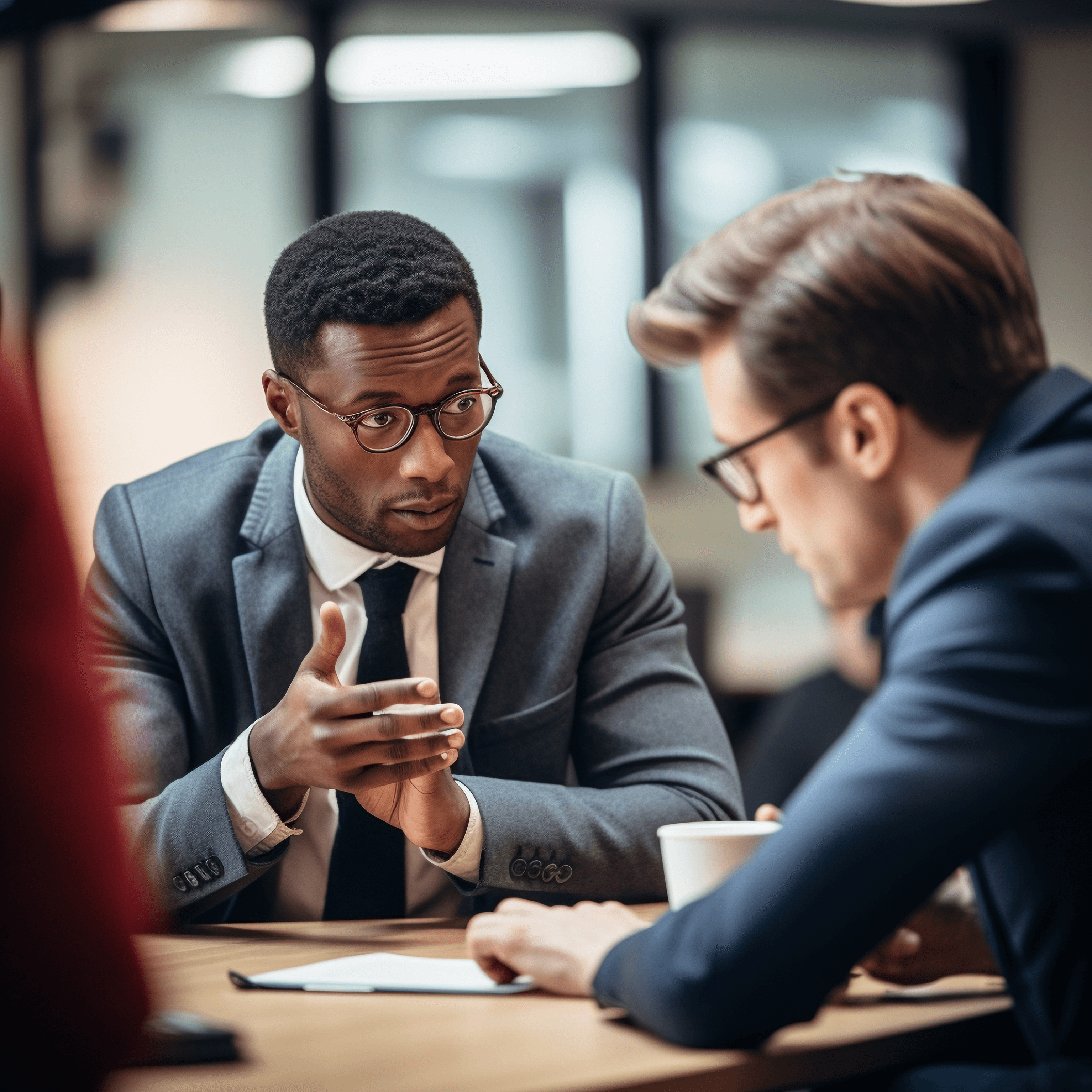 People in an Interview